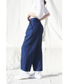 WIDE LEG TROUSERS IN DENIM