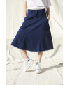 DENIM SKIRT WITH IRREGULAR SEAMS