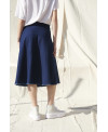 DENIM SKIRT WITH IRREGULAR SEAMS