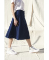 DENIM SKIRT WITH IRREGULAR SEAMS