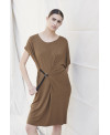 TOASTED ADJUSTABLE STRAP ELASTIC DRESS