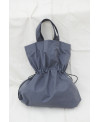 BAG WITH ADJUSTABLE STRAP IN DARK GRAY