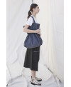 BAG WITH ADJUSTABLE STRAP IN DARK GRAY