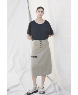 SALVIA ELASTIC SERGE SKIRT