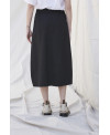 BLACK ELASTIC SERGE SKIRT