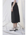 BLACK ELASTIC SERGE SKIRT