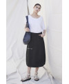 BLACK ELASTIC SERGE SKIRT