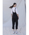 BLACK ICONIC POPLIN JUMPSUIT