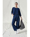 WIDE LEG TROUSERS IN DENIM