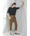 SOIL DISPLACED ZIPPER TROUSERS