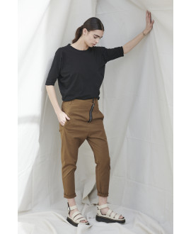 SOIL DISPLACED ZIPPER TROUSERS