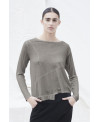 SALVIA T-SHIRT WITH IRREGULAR SEAMS AND HEM