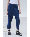 PANTALÓN ELÁSTICO MULTICOSTURAS NEGRO