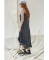 ELASTIC SILK DRESS BLACK