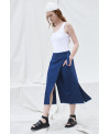 FALDA COSTURAS IRREGULARES DENIM
