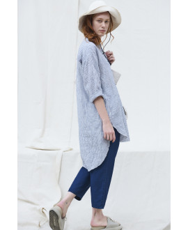 CAMISA LARGA BOTONES LATERALES