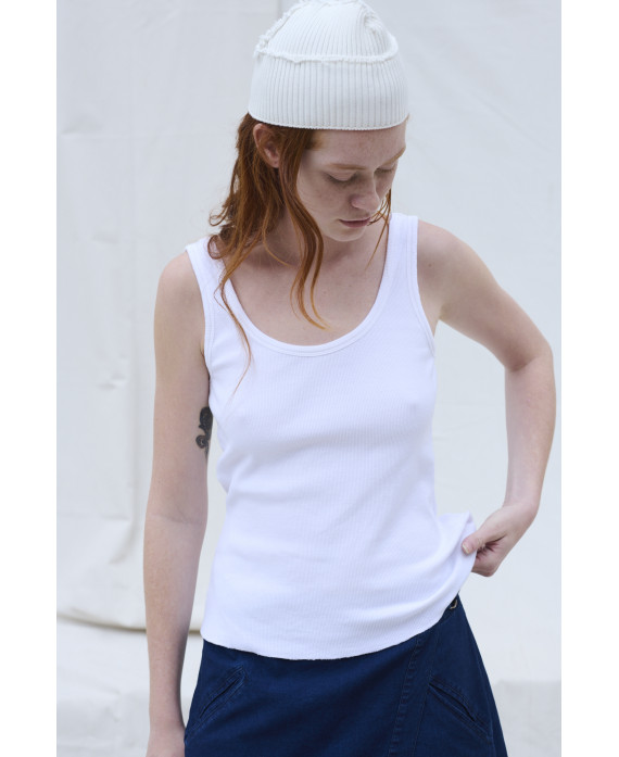 CAMISETA CANALÉ CON TIRANTES BLANCO