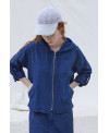 Chaqueta con capucha azafrán