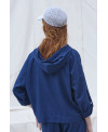 Chaqueta con capucha azafrán