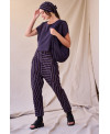 PURPLE STRIPED TROUSERS
