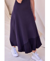 VESTIDO ASIMÉTRICO DE CANALÉ MORADO