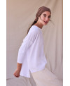SAMARRETA OVERSIZE LYOCELL BLANC
