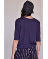 3/4 ICONIC T-SHIRT IN PURPLE