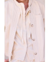 ORGANIC COTTON DOUBLE JACKET IN ECRU