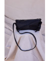 Small leather bag knots BLACK