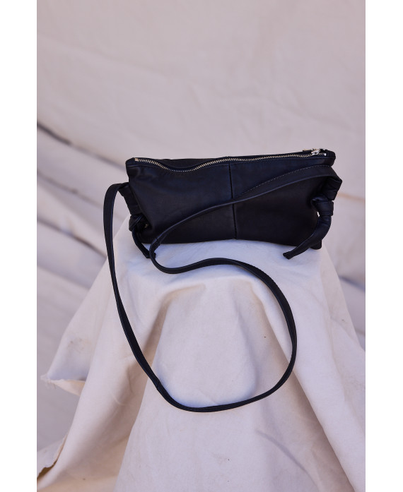Bolso de piel pequeño NEGRO