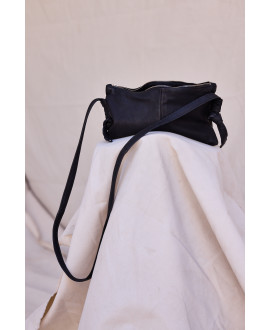 Bolso de piel pequeño NEGRO