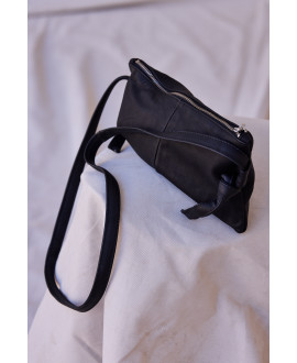 Bossa petita de pell NEGRE