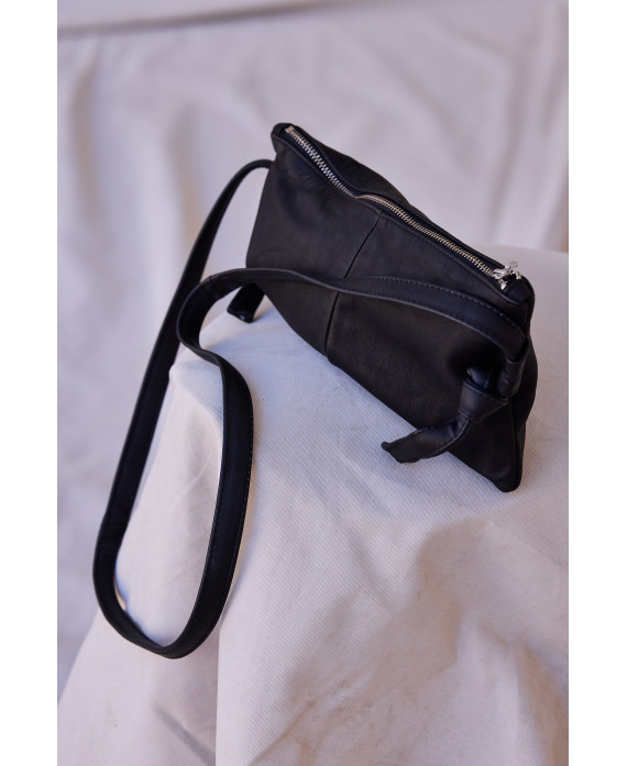 Bossa petita de pell NEGRE