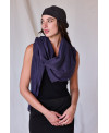 FOULARD DE ALGODÓN Y SEDA MORADO