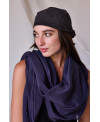 FOULARD DE ALGODÓN Y SEDA MORADO