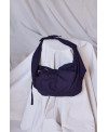 PURPLE KNOTTED SHOULDER BAG