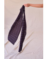 PURPLE STRIPED FOULARD