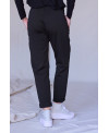Pantaló recte de teixit elàstic i color negre