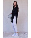 VESTIT TEIXITS COMBINATS DE MÀNIGA LLARGA NEGRE