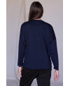 CHAQUETA CON HEBILLA EN LA CINTURA EN AZUL