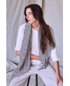 FOULARD DE RAYAS BLANCO