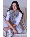 FOULARD DE RAYAS BLANCO