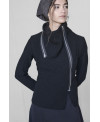 FITTED WOOL JACKET IN BLACK