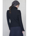 FITTED WOOL JACKET IN BLACK