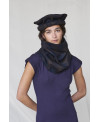 SQUARES WOOL COLLAR