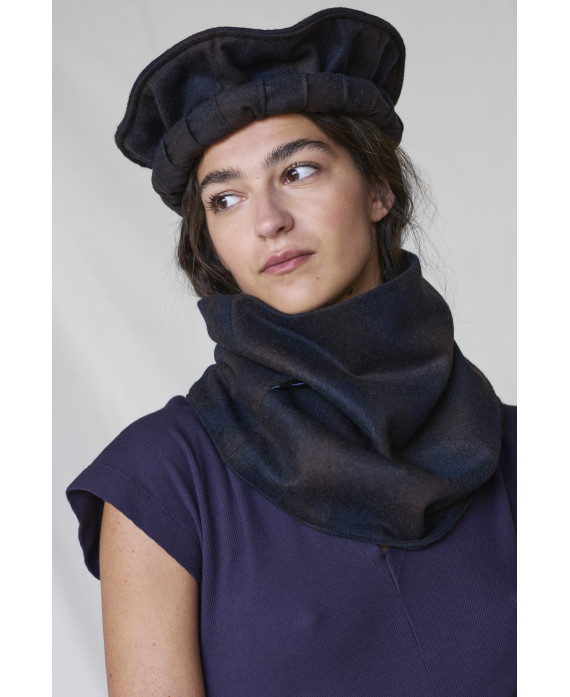 SQUARES WOOL COLLAR