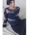 HAND MADE MOHAIR SWEATER IN BLACK