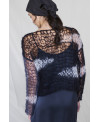 HAND MADE MOHAIR SWEATER IN BLACK