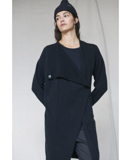 CASHMERE TRICOT JACKET IN BLACK