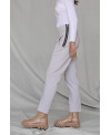 ELASTIC BASIC TROUSERS IN LIGHT GREY
